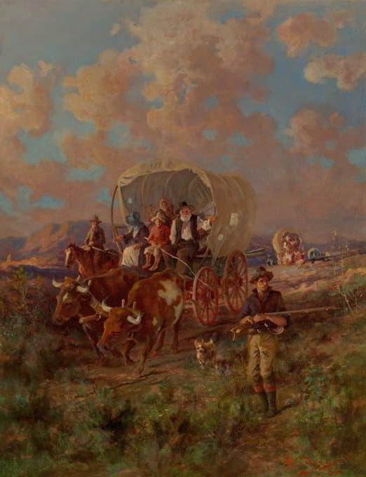 Edgar Samuel Paxson - Covered Wagon