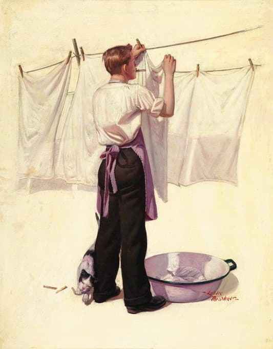 Leslie Thrasher - Hanging the Laundry