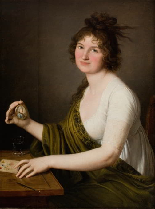 瓦莉亚·塔诺夫斯卡·内斯特罗诺夫斯卡（1782-1849）的肖像，1800年简·费利克斯·塔诺夫斯基的妻子