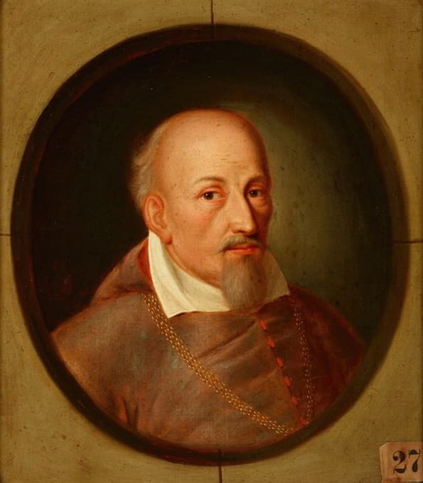 Friedrich Kloss - Portrait of Jakub Zadzik (1582–1642) Korab Coat of Arms, Bishop of Krakow