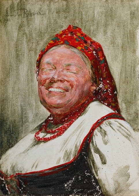 Mieczysław Reyzner - Laughing Woman