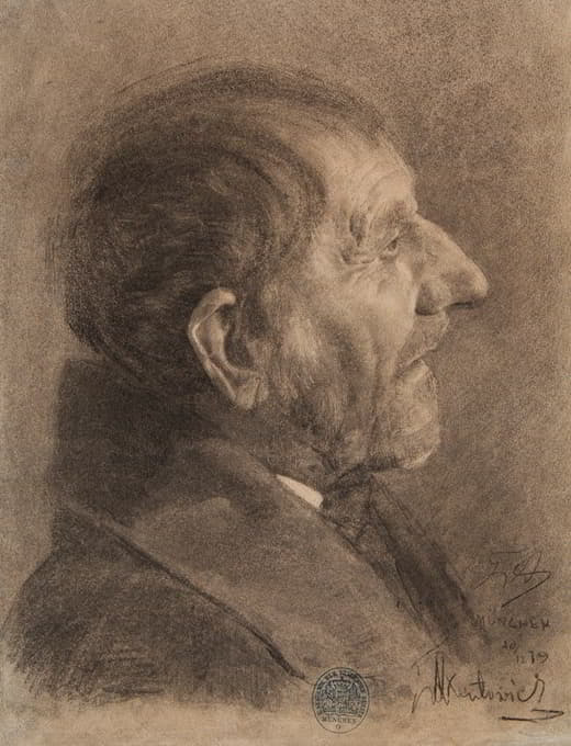 Teodor Axentowicz - Head of an elderly man