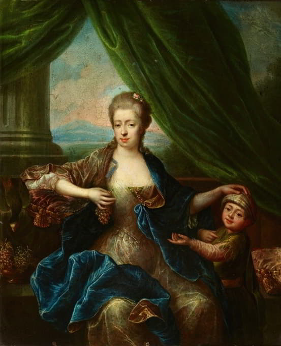 Anonymous - Portrait of a Lady with a Child