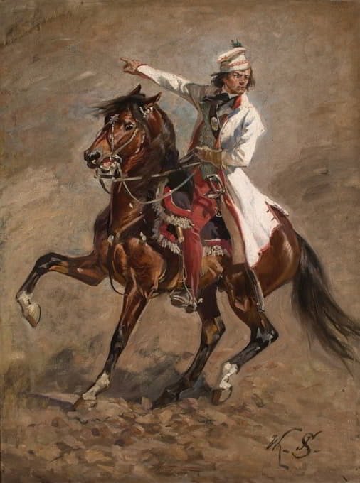 Wojciech Kossak - Kościuszko on Horseback