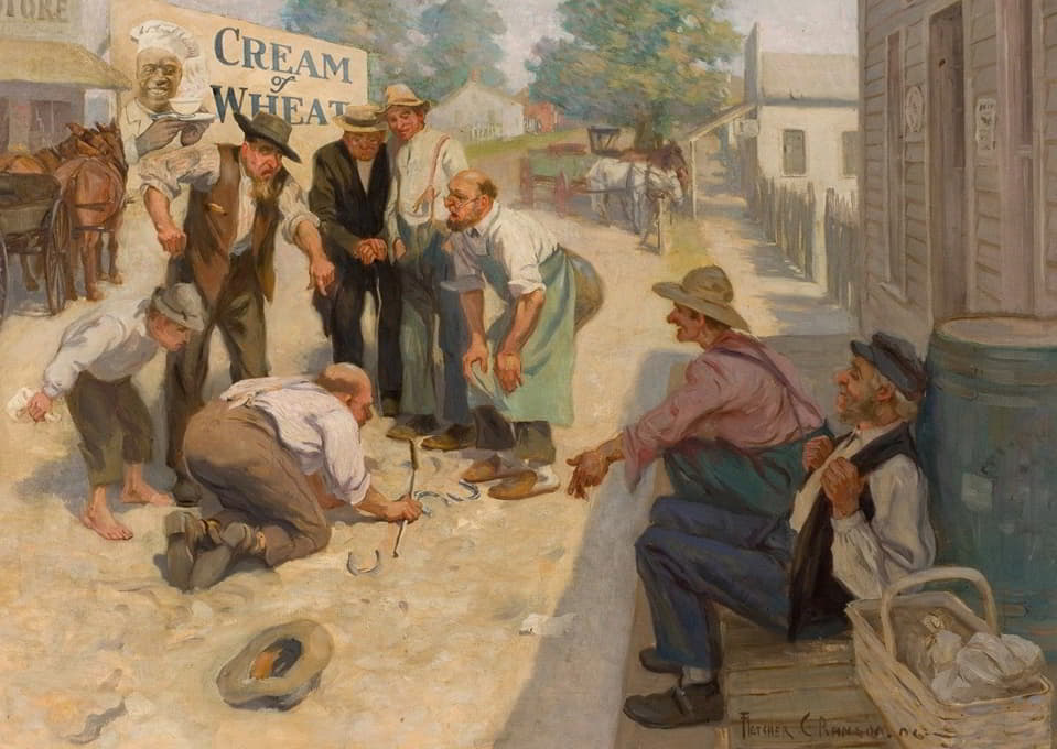Fletcher C. Ransom - Country Life in America, Cream of Wheat ad illustration