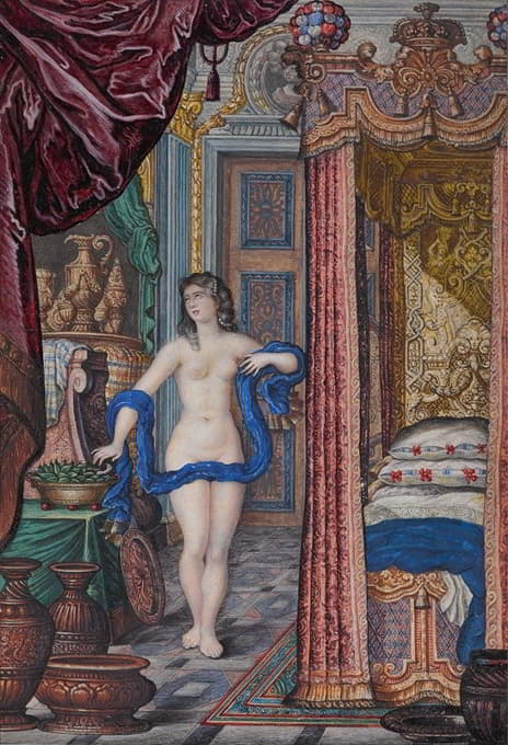 Jan Berents - Cleopatra and the Asp in an elegant interior