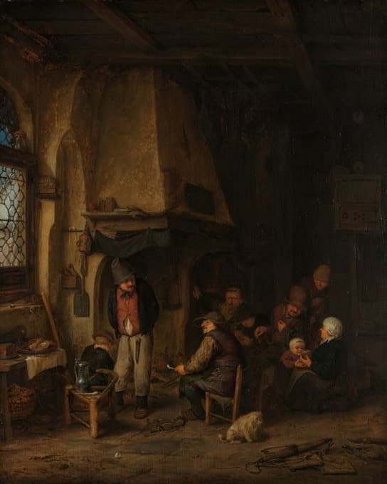 Adriaen van Ostade - The Skaters; Peasants in an Interior