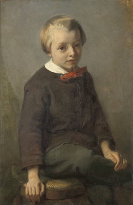 August Allebé - Portrait of a Boy