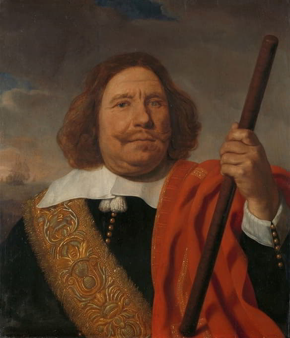 Bartholomeus van der Helst - Egbert Meeuwsz Cortenaer (1605-65), Vice Admiral, Admiralty of the Maas, Rotterdam