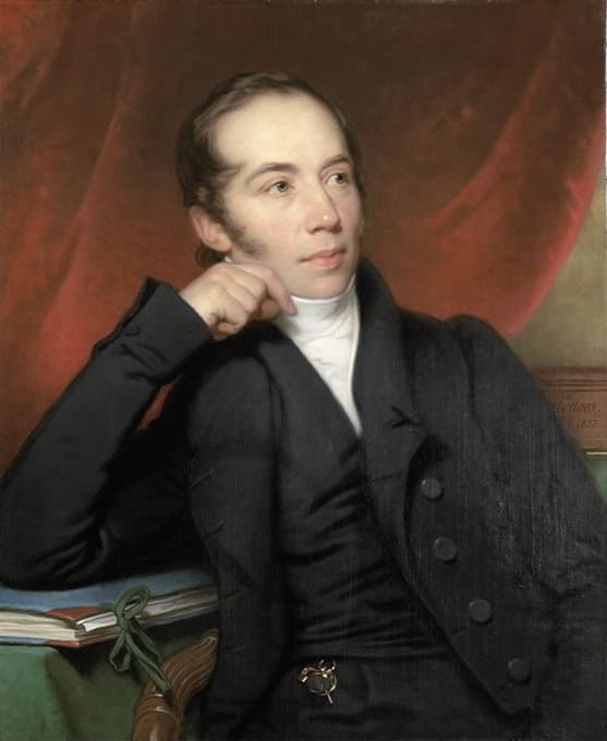 彼得·恩斯特·亨德里克（Pieter Ernst Hendrik Praetorius）、经纪人、绘图员和画家的肖像。1852-1854年里杰克斯博物馆董事会主席