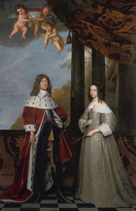 勃兰登堡选举人弗里德里希·威廉和他的妻子、奥兰治拿骚伯爵夫人路易丝·亨丽特的肖像