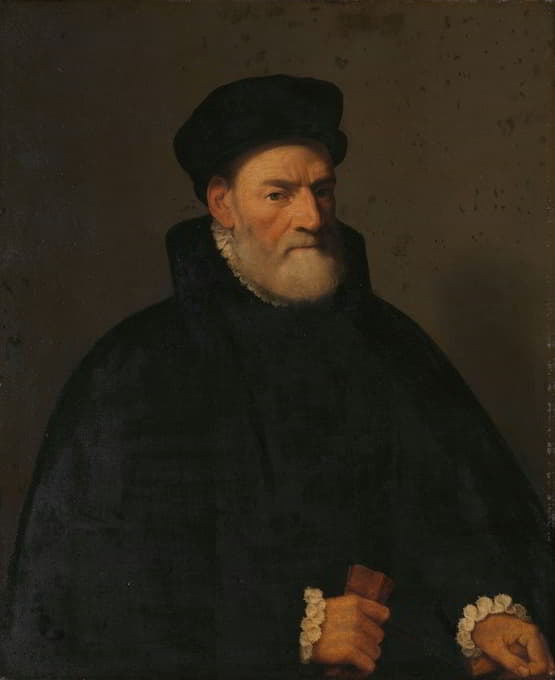 Giovanni Battista Moroni - Portrait of an Old Man, probably Vercellino Olivazzi, Senator from Bergamo