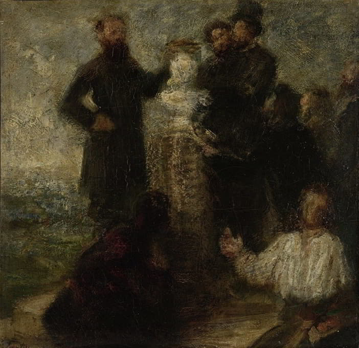 Henri Fantin-Latour - Esquisse pour l’Hommage à Delacroix