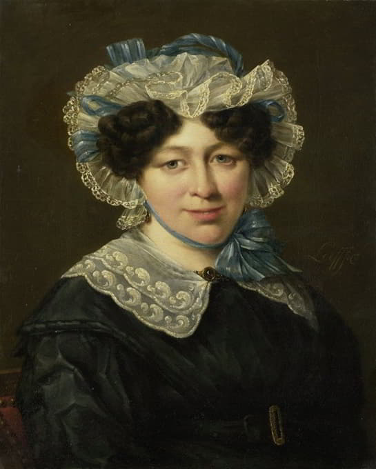 Hillebrand Dirk Loeff - Portrait of Maria Adriana van der Sluys, Wife of Hermanus Martinus Eekhout