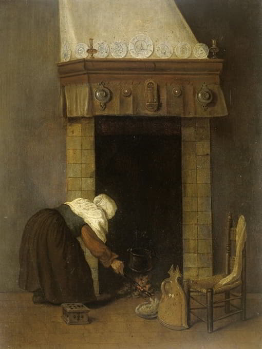 Jacob Vrel - Woman at the Hearth