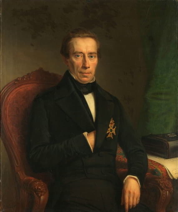 Johan Heinrich Neuman - Portrait of Johan Rudolf Thorbecke, Minister of State and Minister of the Interior