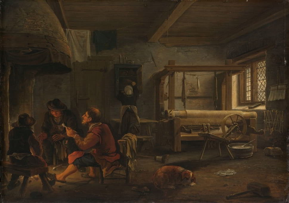 Johannes Dircksz. van Oudenrogge - A Weaver’s Workshop