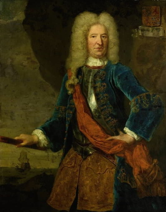 弗朗索瓦·范·阿尔森（François van Aerssen），索梅尔斯迪克勋爵，荷兰和西弗里斯兰海军中将的肖像