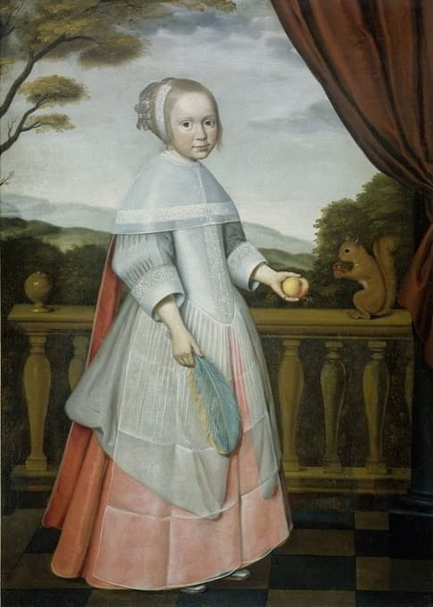 Willem Jansz. Ploy - Portrait of Elisabeth van Oosten (1660-1714), as a Child