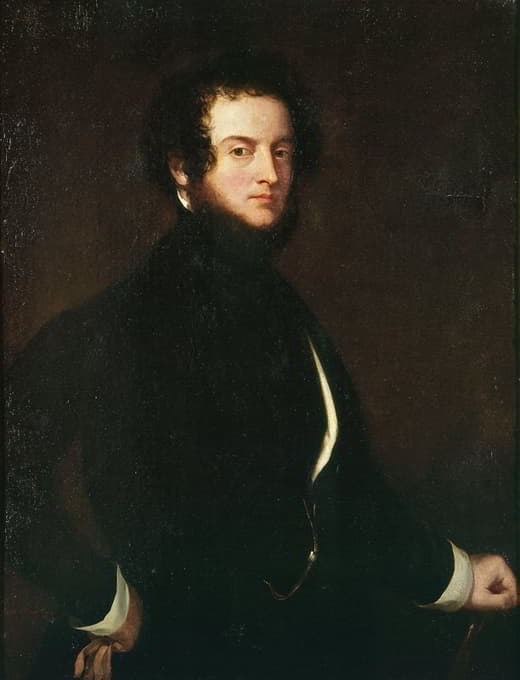 阿尔弗雷德·德奥赛伯爵的自画像（1801-1852）。