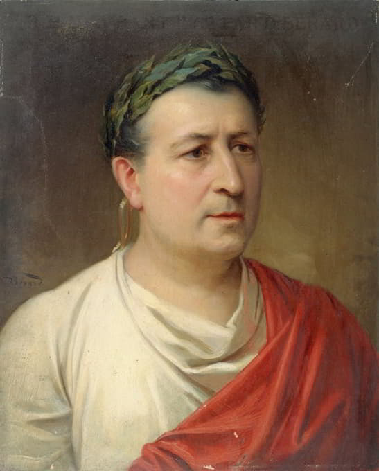 Daniel Bérard - Portrait d’Henri Maubant (1821-1902), sociétaire de la Comédie-Fançaise dans le rôle d’Auguste dans Cinna.