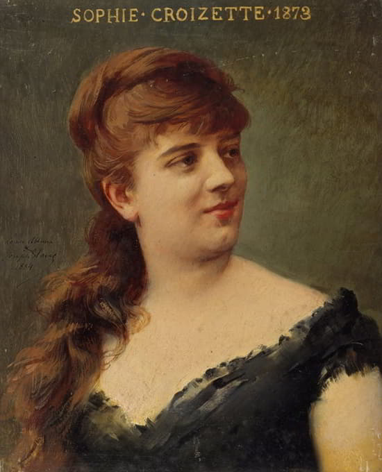 索菲·克罗泽特肖像（1847-1901），法国喜剧协会会员