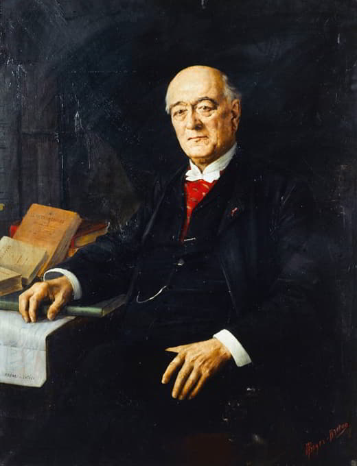 查尔斯·里德肖像（1819-1898），作家和历史学家