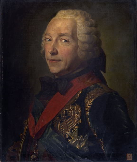 Maurice-Quentin de La Tour - Portrait de Charles-Louis-Auguste Fouquet, duc de Belle-Isle (1684-1761), maréchal de France