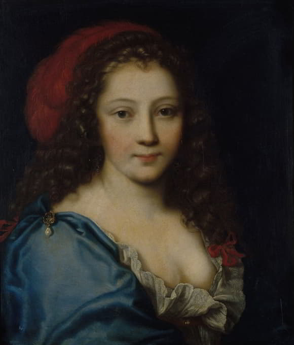 阿尔芒·贝贾特（Armande Béjart）的肖像画（约1640-1700年），演员