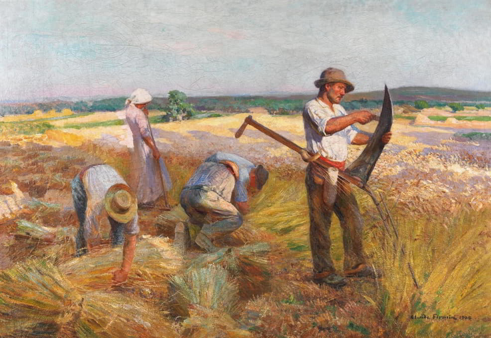 Claude Firmin - The Wheat Harvest
