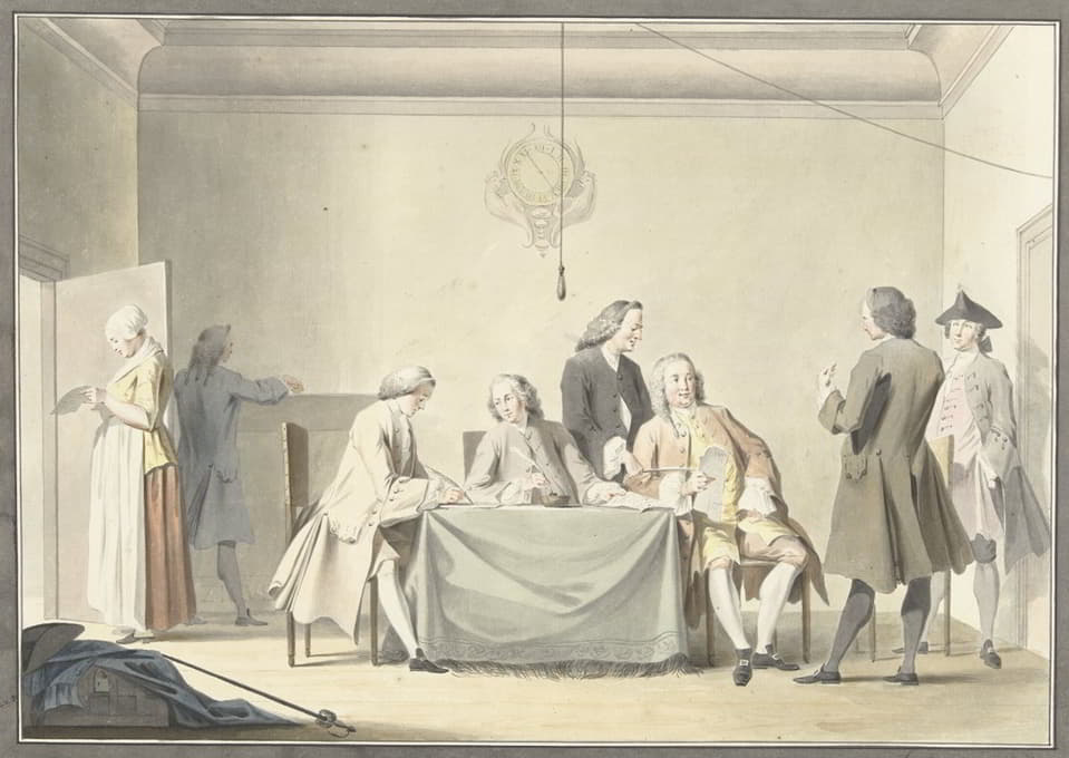 Jacobus Buys - Zitting van Commissarissen tot ontvangst der Liberale Gifte, of 50ste penning, 12 september 1747
