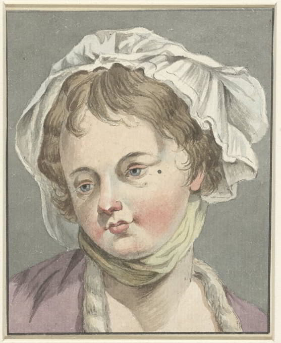 Jean-Baptiste Greuze - Head of a girl