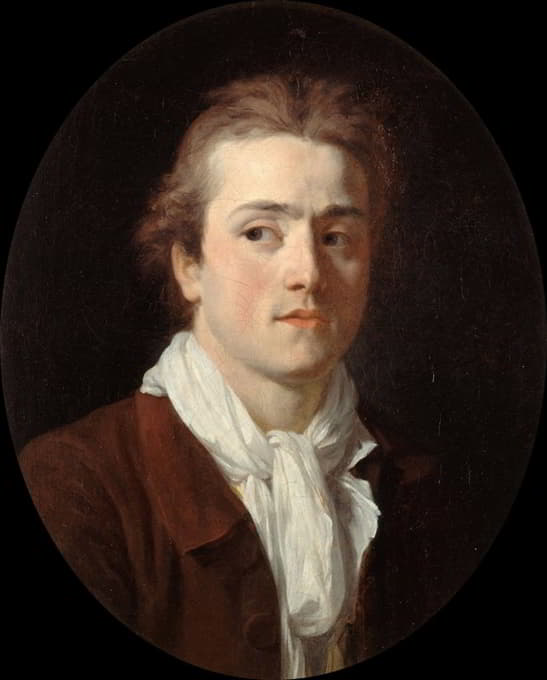 Joseph Benoît Suvée - Portrait de Paul-Guillaume Lemoine, dit le Romain