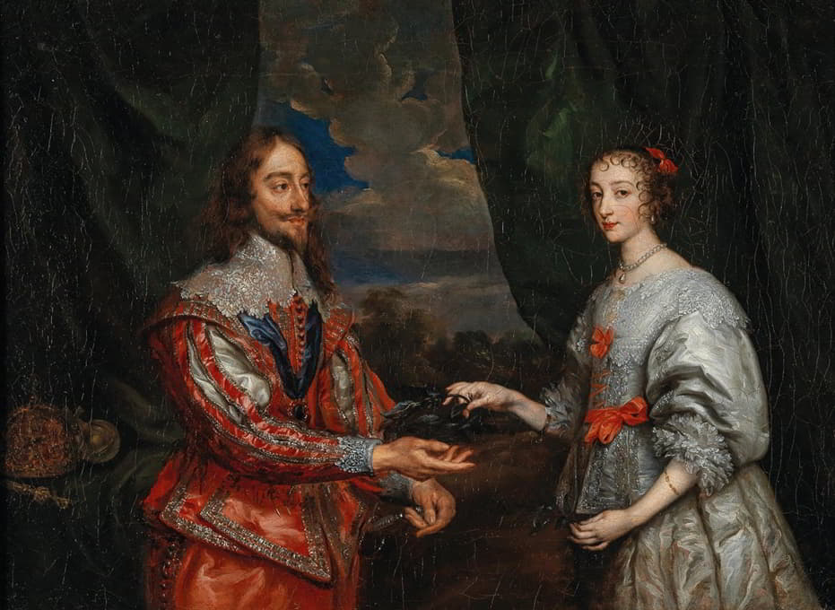 查理一世国王和玛丽亚·亨丽埃塔王后的肖像