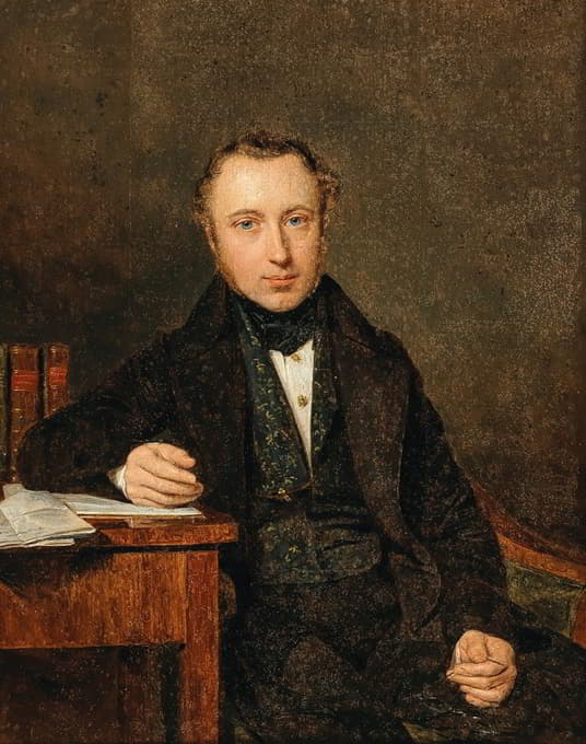 Ferdinand Georg Waldmüller - Porträt Josef von Stadler