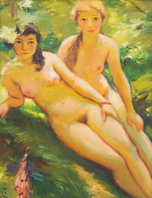 两个裸体女孩