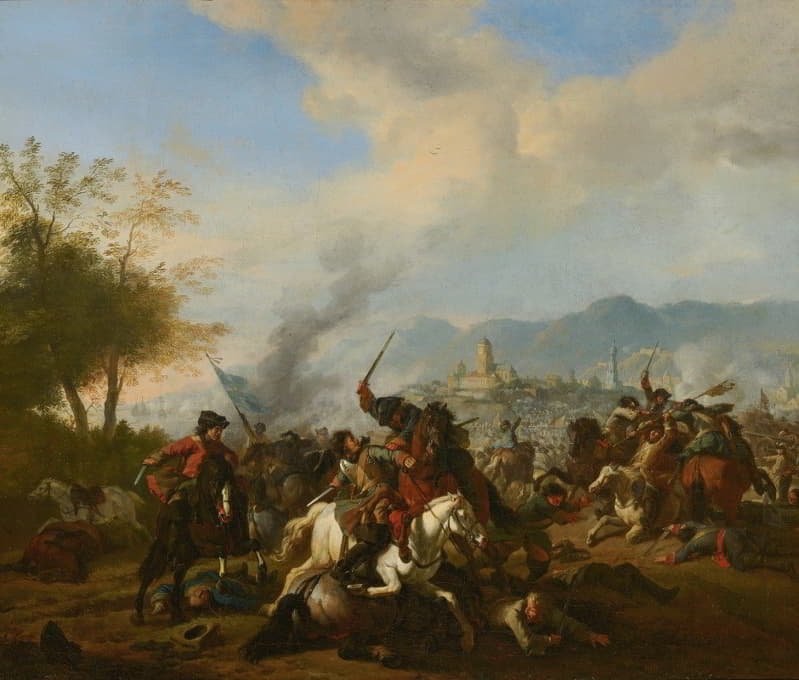 Jan Van Huchtenburg - Cavalry Engagement