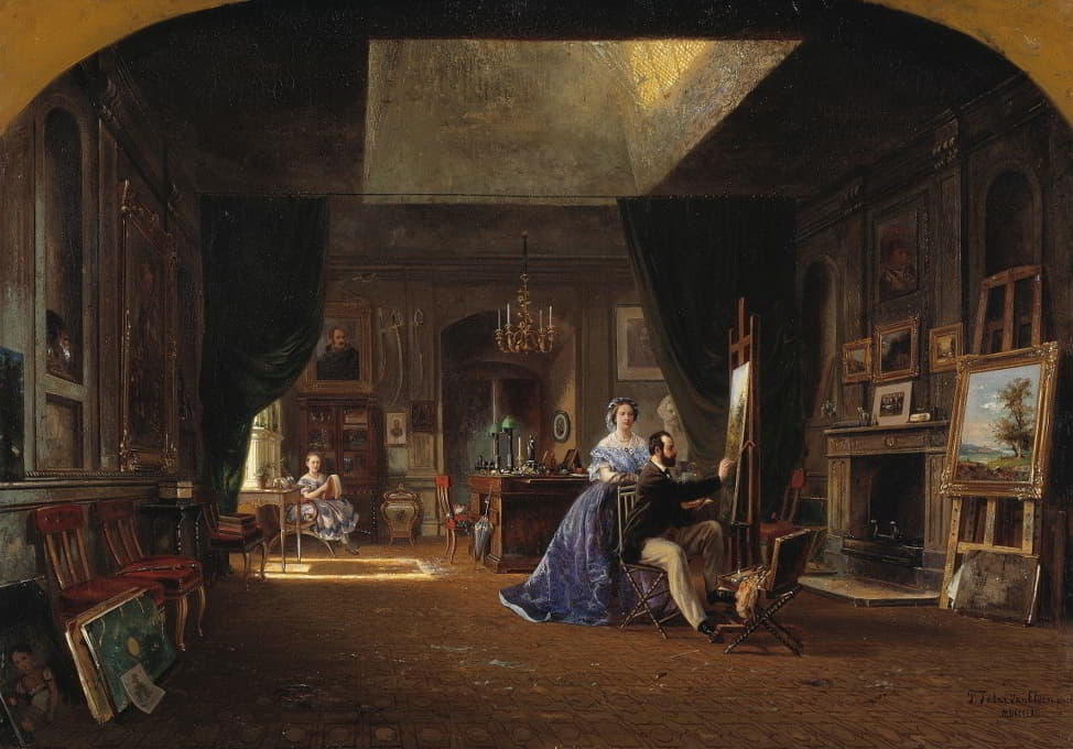 Pierre Tetar van Elven - Karl XV’s studio