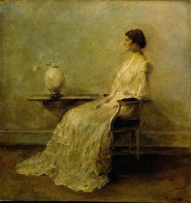 Thomas Wilmer Dewing - Lady in White (No. 2)