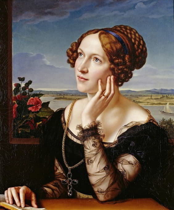 Carl Joseph Begas - Wilhelmine Begas, The Artists Wife