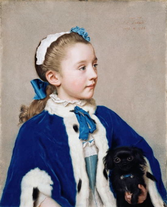 Jean-Etienne Liotard - Maria Frederike Van Reede-Athlone At Seven