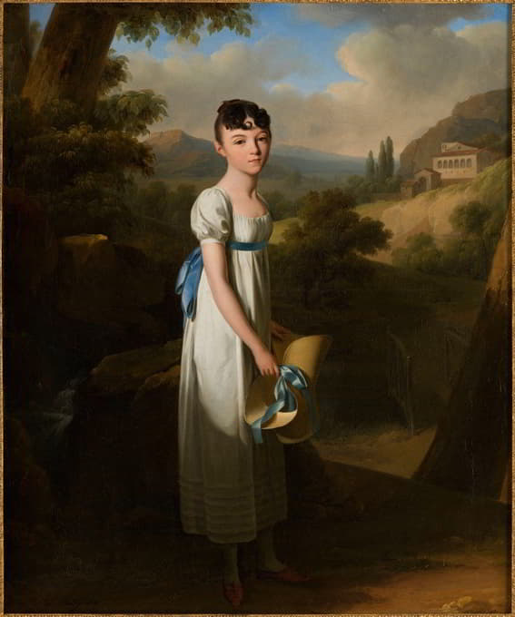 Louis Léopold Boilly - Portrait de Mademoiselle Athénaïs d’Albenas