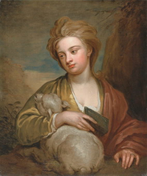 圣艾格尼斯的女性肖像，传统上被认为是凯瑟琳·沃斯