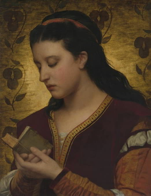 Attilio Baccani - Lady Reading A Book