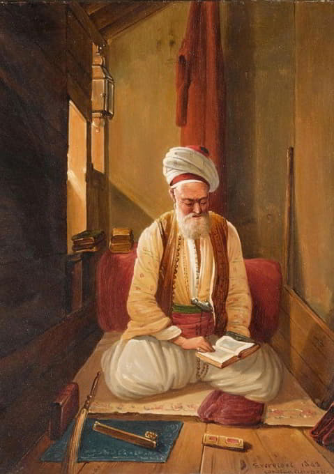 一位土耳其绅士在祈祷