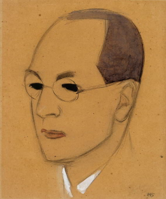 Helene Schjerfbeck - Portrait Of Jalo Sihtola, Sketch