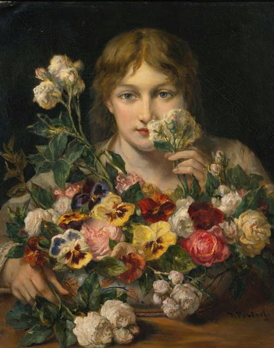 Jean François Portaels - Sweet Flowers