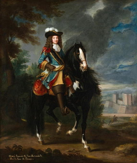 Joseph Parrocel - An Equestrian Portrait Of Henri François De Foix De Candalle