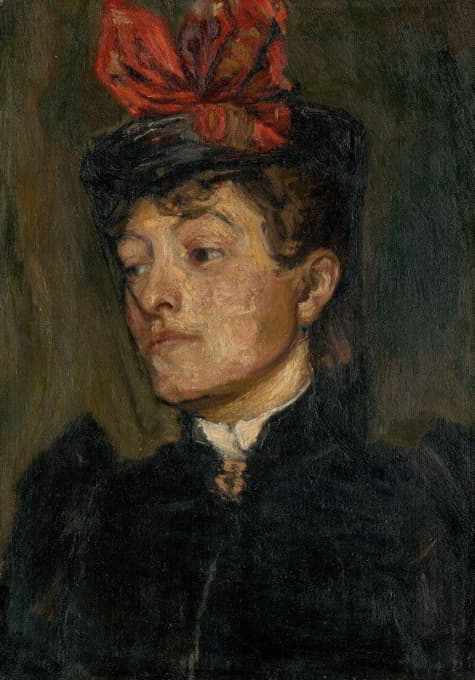 Jozef Hanula - Head Of A Lady In A Hat