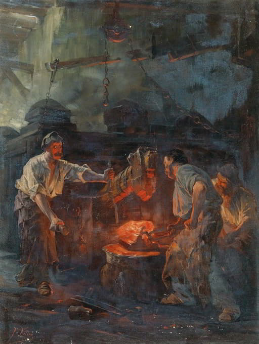 Friedrich von Keller - In the Hammer Mill